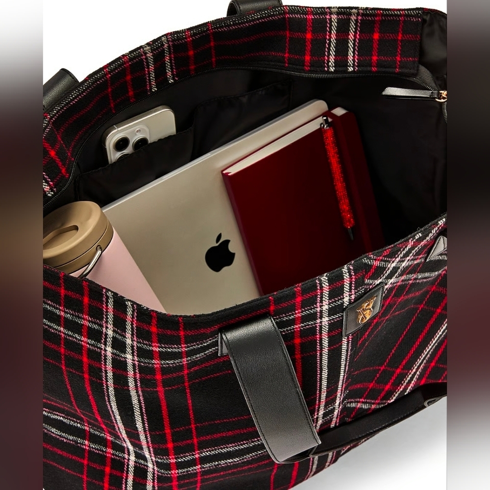 Victoria's Secret Plaid Tote Bag - Picture 3 of 4